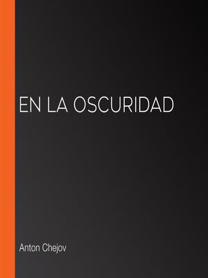 cover image of En la oscuridad